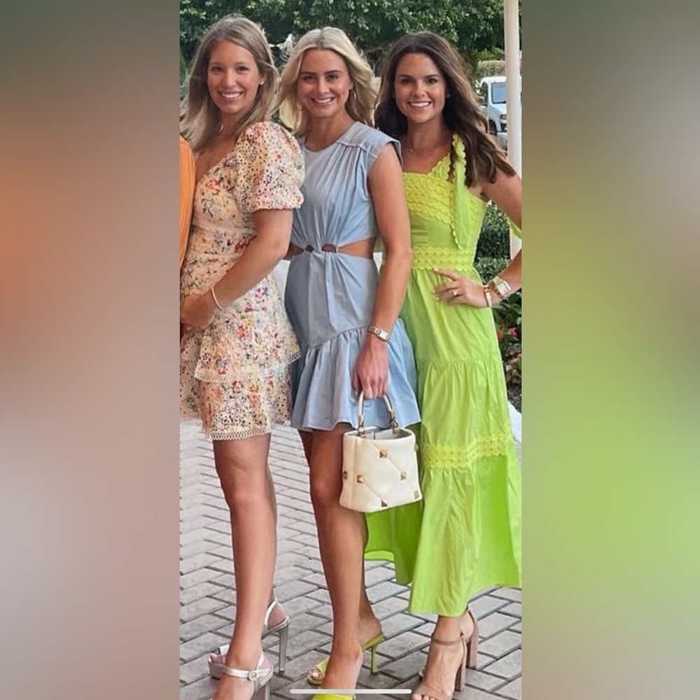 Aje blue cut out dress US4
